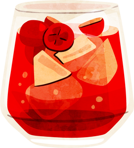 Painted Thanksgiving Cranberry Apple Fall Sangria